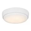 Dimmable 7 in. Matte White LED Ceiling Fan Light Kit by Monte Carlo -Justice Design Sales matte white monte carlo ceiling fan light kits mc264rzw 64 1000