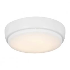 Dimmable 7 in. Matte White LED Ceiling Fan Light Kit by Monte Carlo