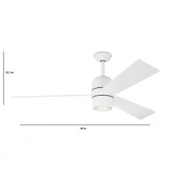 Alba 60 in. Integrated LED Indoor Matte White Ceiling Fan with Light Kit and Remote Control by Monte Carlo 9 Alba 60 in. Integrated LED Indoor Matte White Ceiling Fan with Light Kit and Remote Control by Monte Carlo -Justice Design Sales matte white monte carlo ceiling fans with lights 3albr60rzwd 1f 1000
