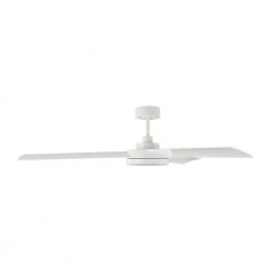 Cirque 56 in. Integrated LED Indoor/Outdoor Matte White Ceiling Fan with White Glass Light Kit and Remote Control by Monte Carlo -Justice Design Sales matte white monte carlo ceiling fans with lights 3cqr56rzwd c3 1000