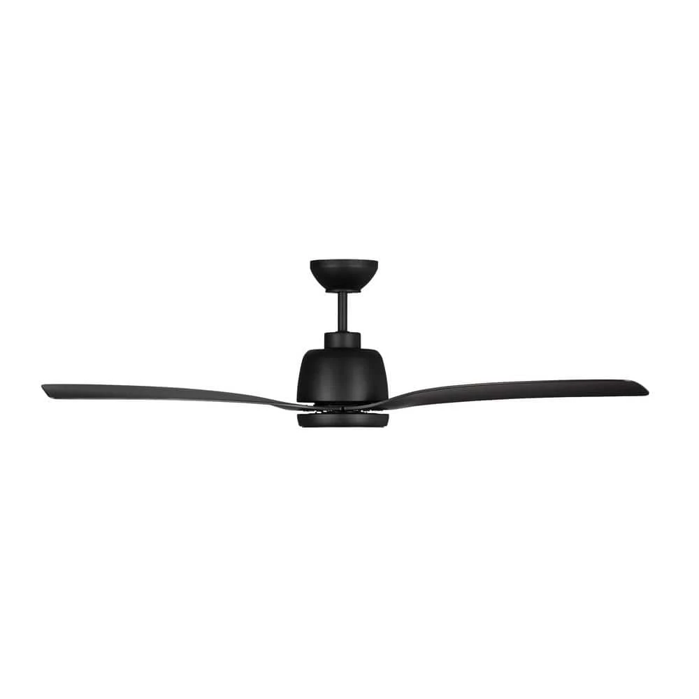 Avila Coastal 54 in. Integrated LED Indoor/Outdoor Black Ceiling Fan with Light Kit, Remote Control and Reversible Motor by Monte Carlo 6 Avila Coastal 54 in. Integrated LED Indoor/Outdoor Black Ceiling Fan with Light Kit, Remote Control and Reversible Motor by Monte Carlo - Image 4