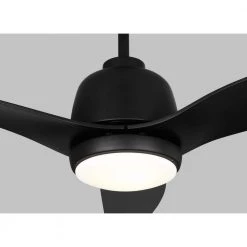Avila Coastal 54 in. Integrated LED Indoor/Outdoor Black Ceiling Fan with Light Kit, Remote Control and Reversible Motor by Monte Carlo 13 Avila Coastal 54 in. Integrated LED Indoor/Outdoor Black Ceiling Fan with Light Kit, Remote Control and Reversible Motor by Monte Carlo -Justice Design Sales midnight black monte carlo ceiling fans with lights 3avlcr54mbkd 44 1000