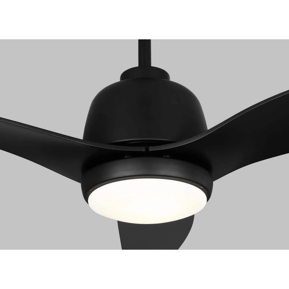 Avila Coastal 54 in. Integrated LED Indoor/Outdoor Black Ceiling Fan with Light Kit, Remote Control and Reversible Motor by Monte Carlo 7 Avila Coastal 54 in. Integrated LED Indoor/Outdoor Black Ceiling Fan with Light Kit, Remote Control and Reversible Motor by Monte Carlo - Image 5