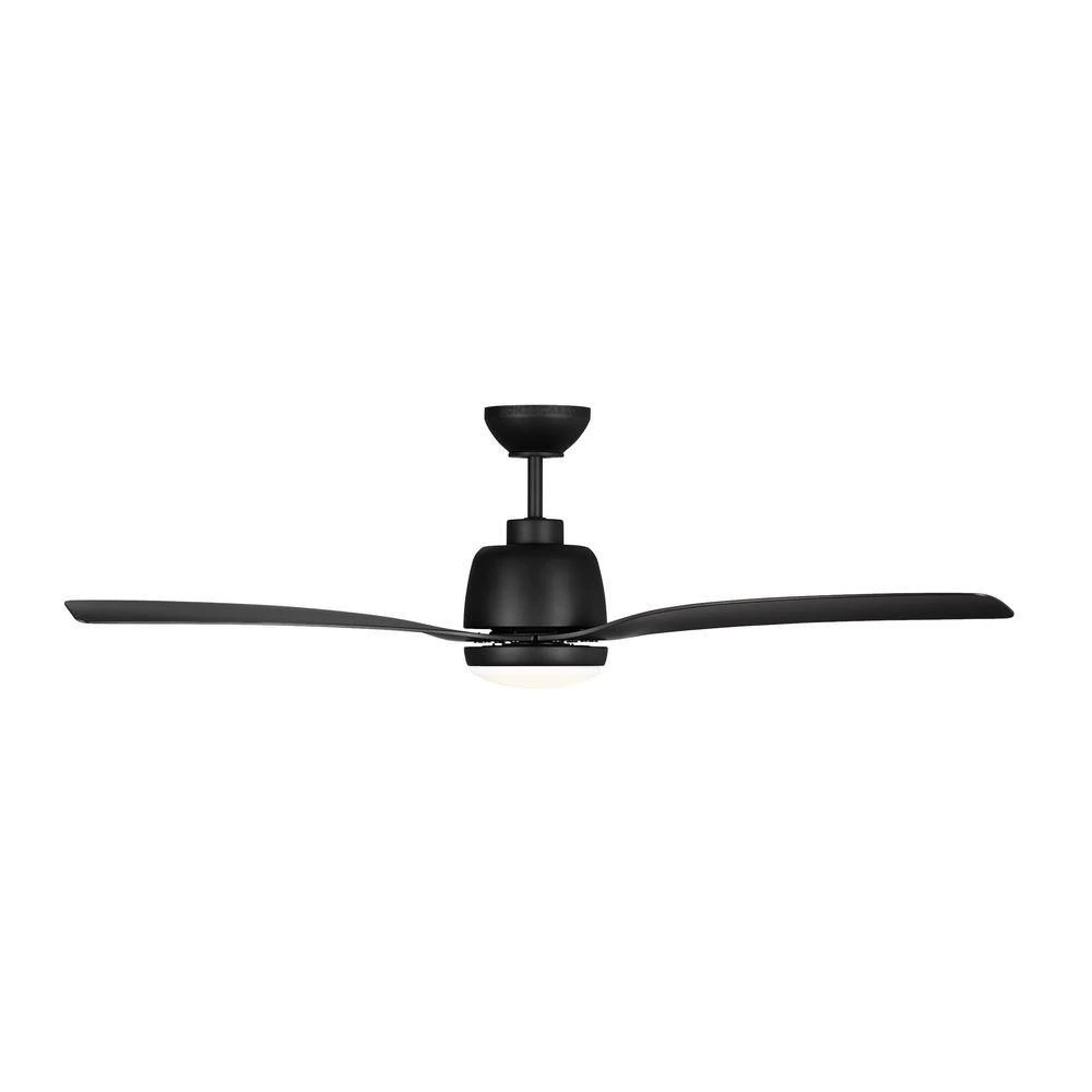 Avila Coastal 54 in. Integrated LED Indoor/Outdoor Black Ceiling Fan with Light Kit, Remote Control and Reversible Motor by Monte Carlo 5 Avila Coastal 54 in. Integrated LED Indoor/Outdoor Black Ceiling Fan with Light Kit, Remote Control and Reversible Motor by Monte Carlo - Image 3