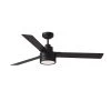 Jovie 58 in. Integrated LED Indoor/Outdoor Midnight Black Ceiling Fan with Light Kit Remote Control and Reversible Motor by Monte Carlo 1 Jovie 58 in. Integrated LED Indoor/Outdoor Midnight Black Ceiling Fan with Light Kit Remote Control and Reversible Motor by Monte Carlo -Justice Design Sales midnight black monte carlo ceiling fans with lights 3jvr58mbkd 64 1000