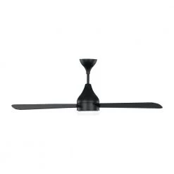 Streaming 52 in. LED Indoor/Outdoor Midnight Black Smart Ceiling Fan with Remote Control and Reversible Motor by Monte Carlo -Justice Design Sales midnight black monte carlo ceiling fans with lights 3stmsm52mbkd fa 1000