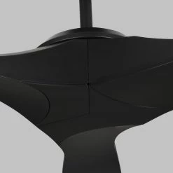 Edge Coastal 60 in. Indoor/Outdoor Midnight Black Ceiling Fan with Handheld Remote, 6-Speeds and Reverse by Monte Carlo 13 Edge Coastal 60 in. Indoor/Outdoor Midnight Black Ceiling Fan with Handheld Remote, 6-Speeds and Reverse by Monte Carlo -Justice Design Sales midnight black monte carlo ceiling fans without lights 3egr60mbk rh 40 1000