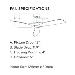 Edge Coastal 60 in. Indoor/Outdoor Midnight Black Ceiling Fan with Handheld Remote, 6-Speeds and Reverse by Monte Carlo 14 Edge Coastal 60 in. Indoor/Outdoor Midnight Black Ceiling Fan with Handheld Remote, 6-Speeds and Reverse by Monte Carlo -Justice Design Sales midnight black monte carlo ceiling fans without lights 3egr60mbk rh c3 1000
