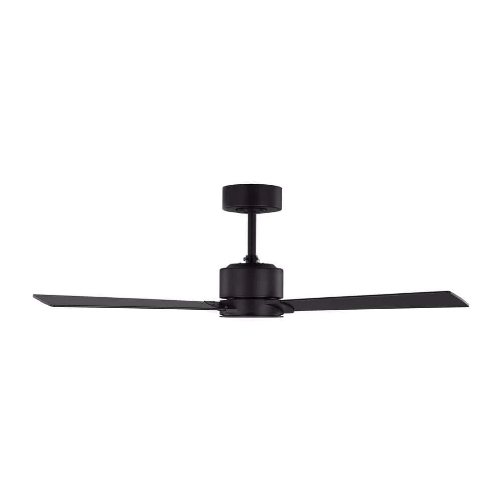 Rozzen 44 in. Indoor/Outdoor Midnight Black Ceiling Fan with Handheld Remote Control and Reversible Motor by Monte Carlo 8 Rozzen 44 in. Indoor/Outdoor Midnight Black Ceiling Fan with Handheld Remote Control and Reversible Motor by Monte Carlo - Image 6