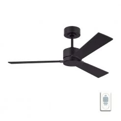 Rozzen 44 in. Indoor/Outdoor Midnight Black Ceiling Fan with Handheld Remote Control and Reversible Motor by Monte Carlo