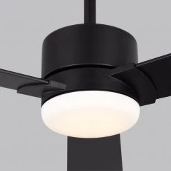 Rozzen 44 in. Indoor/Outdoor Midnight Black Ceiling Fan with Handheld Remote Control and Reversible Motor by Monte Carlo 17 Rozzen 44 in. Indoor/Outdoor Midnight Black Ceiling Fan with Handheld Remote Control and Reversible Motor by Monte Carlo -Justice Design Sales midnight black monte carlo ceiling fans without lights 3rzr44mbk 76 1000