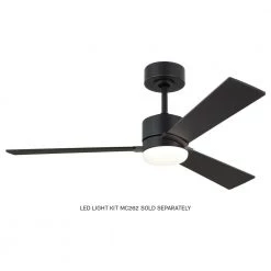 Rozzen 44 in. Indoor/Outdoor Midnight Black Ceiling Fan with Handheld Remote Control and Reversible Motor by Monte Carlo 12 Rozzen 44 in. Indoor/Outdoor Midnight Black Ceiling Fan with Handheld Remote Control and Reversible Motor by Monte Carlo -Justice Design Sales midnight black monte carlo ceiling fans without lights 3rzr44mbk c3 1000