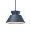 Radiance Trapezoid 1-Light Matte Black Ceramic Pendant with Midnight Sky Shade by Justice Design -Justice Design Sales midnight sky justice design chandeliers cer 6420 mid mblk 64 1000