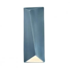 Ambiance Diagonal Midnight Sky Outdoor Integrated LED Ceramic Wall Sconce by Justice Design