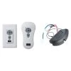 White Reversible Wall Switch/Hand-Held Remote Control Kit by Monte Carlo -Justice Design Sales monte carlo ceiling fan switches ck300 64 1000