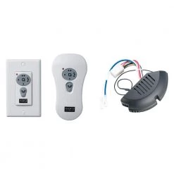 White Reversible Wall Switch/Hand-Held Remote Control Kit by Monte Carlo