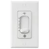 White Wall Fan Switch by Monte Carlo -Justice Design Sales monte carlo ceiling fan switches esswc 3 wh 64 1000