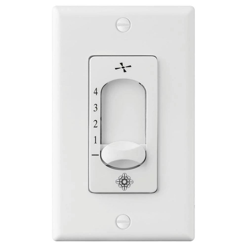 White Wall Fan Switch by Monte Carlo 3 White Wall Fan Switch by Monte Carlo