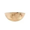 LumenAria 2-Light Small Off-White Wall Sconce with Faux Alabaster Shade by Justice Design