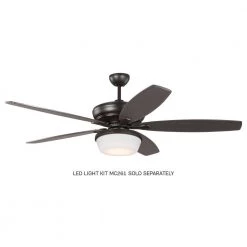 Dover 60 in. Indoor Oil Rubbed Bronze Ceiling Fan with Reversible Blades and 6-Speed Remote Control by Monte Carlo -Justice Design Sales oil rubbed bronze monte carlo ceiling fans without lights 5dvr60oz 31 1000