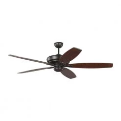 Dover 60 in. Indoor Oil Rubbed Bronze Ceiling Fan with Reversible Blades and 6-Speed Remote Control by Monte Carlo -Justice Design Sales oil rubbed bronze monte carlo ceiling fans without lights 5dvr60oz fa 1000