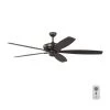 Dover 68 in. Indoor Oil Rubbed Bronze Ceiling Fan with Reversible Blades and 6-Speed Remote Control by Monte Carlo 1 Dover 68 in. Indoor Oil Rubbed Bronze Ceiling Fan with Reversible Blades and 6-Speed Remote Control by Monte Carlo -Justice Design Sales oil rubbed bronze monte carlo ceiling fans without lights 5dvr68oz 64 1000
