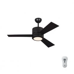 Vision II 42 in. Integrated LED Indoor Oil Rubbed Bronze Ceiling Fan with Roman Bronze Blades and Remote Control by Monte Carlo