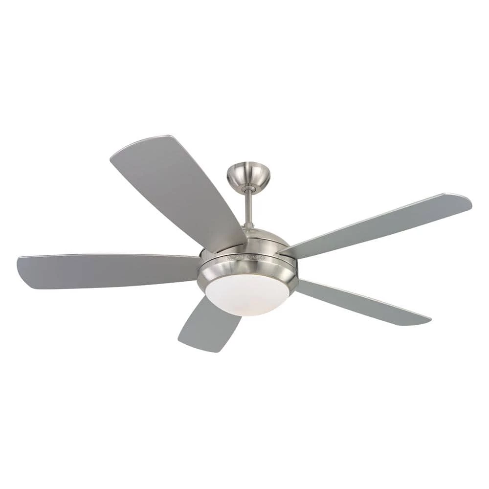 Discus Outdoor 52 in. LED Indoor/Outdoor Painted Brushed Steel Ceiling Fan by Monte Carlo 5 Discus Outdoor 52 in. LED Indoor/Outdoor Painted Brushed Steel Ceiling Fan by Monte Carlo - Image 3