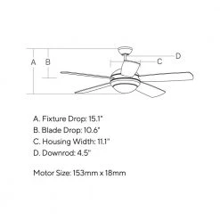 Discus Outdoor 52 in. LED Indoor/Outdoor Painted Brushed Steel Ceiling Fan by Monte Carlo 13 Discus Outdoor 52 in. LED Indoor/Outdoor Painted Brushed Steel Ceiling Fan by Monte Carlo -Justice Design Sales painted brushed steel monte carlo ceiling fans with lights 5diw52pbsd a0 1000