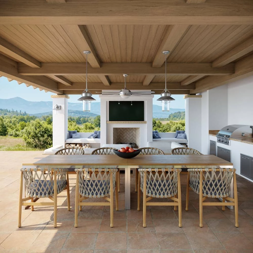 Discus Outdoor 52 in. LED Indoor/Outdoor Painted Brushed Steel Ceiling Fan by Monte Carlo 4 Discus Outdoor 52 in. LED Indoor/Outdoor Painted Brushed Steel Ceiling Fan by Monte Carlo - Image 2