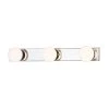 3 Polished Chrome, Clear with Opal Backing Light LED Wall Sconce by Justice Design -Justice Design Sales polished chrome clear with opal backing justice design vanity lighting fsn 4043 clop crom 64 1000
