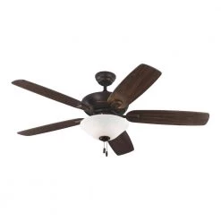 Colony Max Plus 52 in. Indoor/Outdoor Roman Bronze Ceiling Fan with Light Kit by Monte Carlo