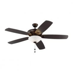 Colony Super Max Plus 60 in. Indoor/Outdoor Roman Bronze Ceiling Fan with Light Kit by Monte Carlo