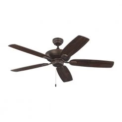 Colony Max 52 in. Indoor/Outdoor Roman Bronze Ceiling Fan by Monte Carlo -Justice Design Sales roman bronze monte carlo ceiling fans without lights 5com52rb 4f 1000