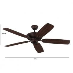 Colony Max 52 in. Indoor/Outdoor Roman Bronze Ceiling Fan by Monte Carlo -Justice Design Sales roman bronze monte carlo ceiling fans without lights 5com52rb fa 1000