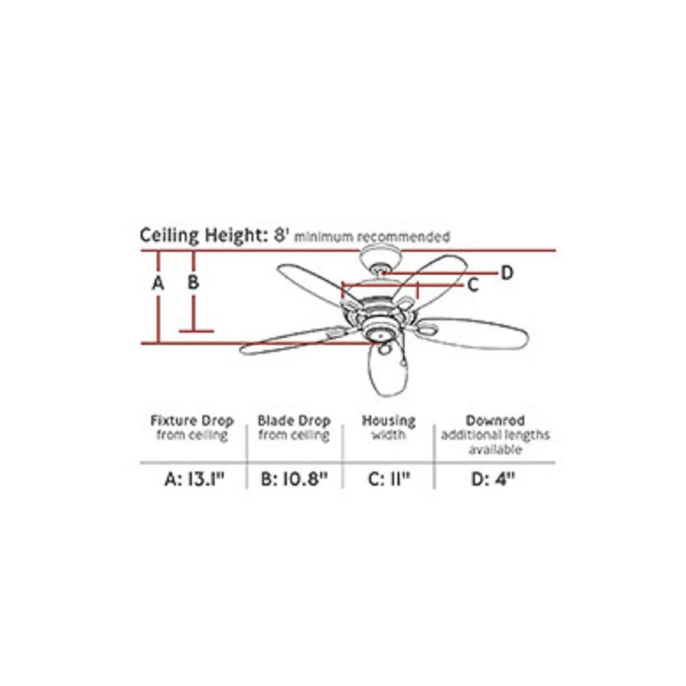 Centro Max II 44 in. Indoor Roman Bronze Ceiling Fan by Monte Carlo 4 Centro Max II 44 in. Indoor Roman Bronze Ceiling Fan by Monte Carlo - Image 2