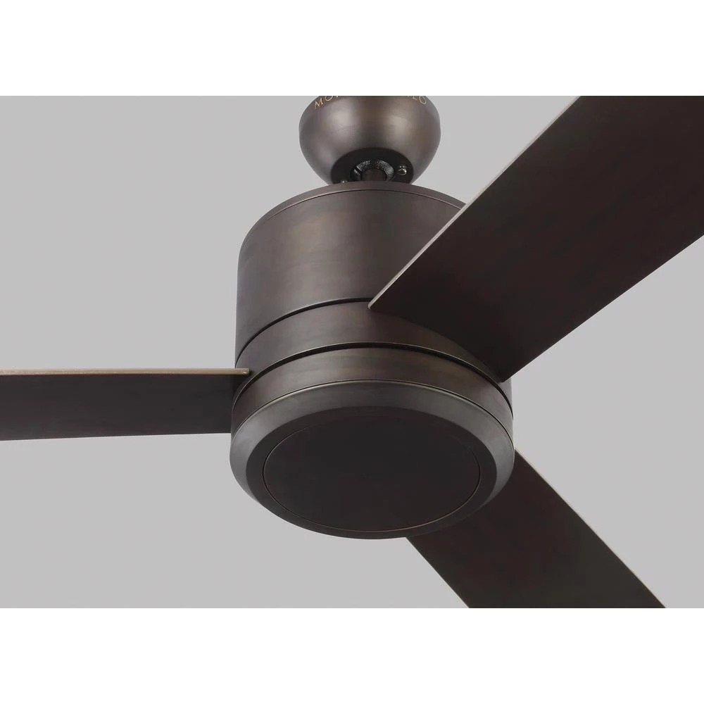 Vision Max 56 in. Integrated LED Indoor/Outdoor Roman Bronze Ceiling Fan with Bronze Blades and Wall Switch Control by Monte Carlo 4 Vision Max 56 in. Integrated LED Indoor/Outdoor Roman Bronze Ceiling Fan with Bronze Blades and Wall Switch Control by Monte Carlo - Image 2