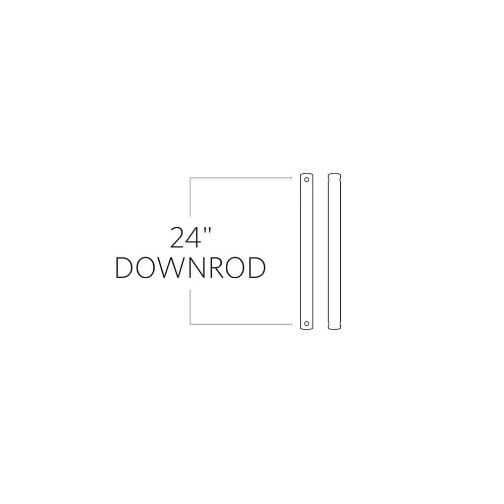 24 in. Rubberized White Extension Downrod, 1/2 in. Inside Diameter by Monte Carlo 4 24 in. Rubberized White Extension Downrod, 1/2 in. Inside Diameter by Monte Carlo - Image 2