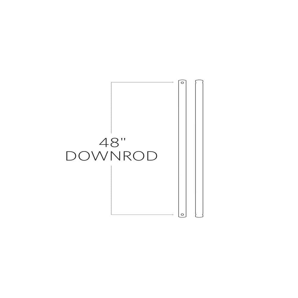 48 in. Tuscan Bronze Extension Downrod, 1/2 in. Inside Diameter by Monte Carlo 3 48 in. Tuscan Bronze Extension Downrod, 1/2 in. Inside Diameter by Monte Carlo